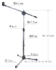 MK-120P 麥克風直斜立架