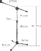 MK-120 麥克風直斜立架